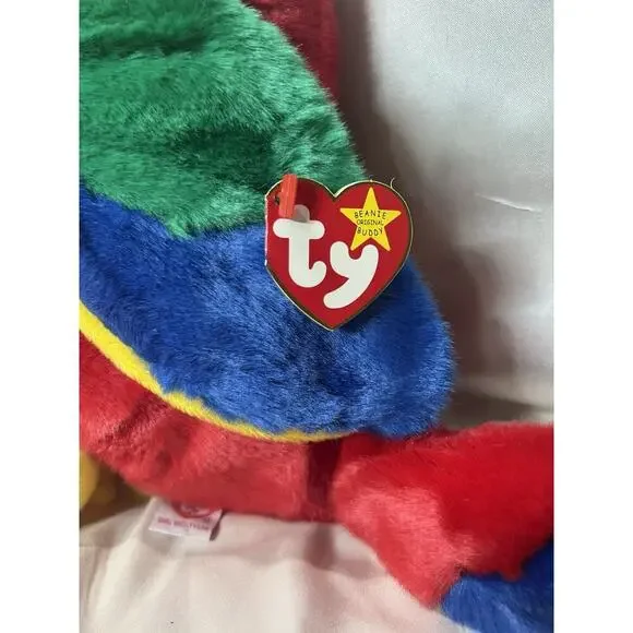 Ty Beanie Buddies Jabber Parrot Stuffed Plush Tylon 10" 1999 Retired Buddy Baby - Picture 2 of 5